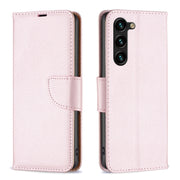 For Samsung Galaxy S25+ 5G Litchi Texture Pure Color Flip Leather Phone Case(Rose Gold)
