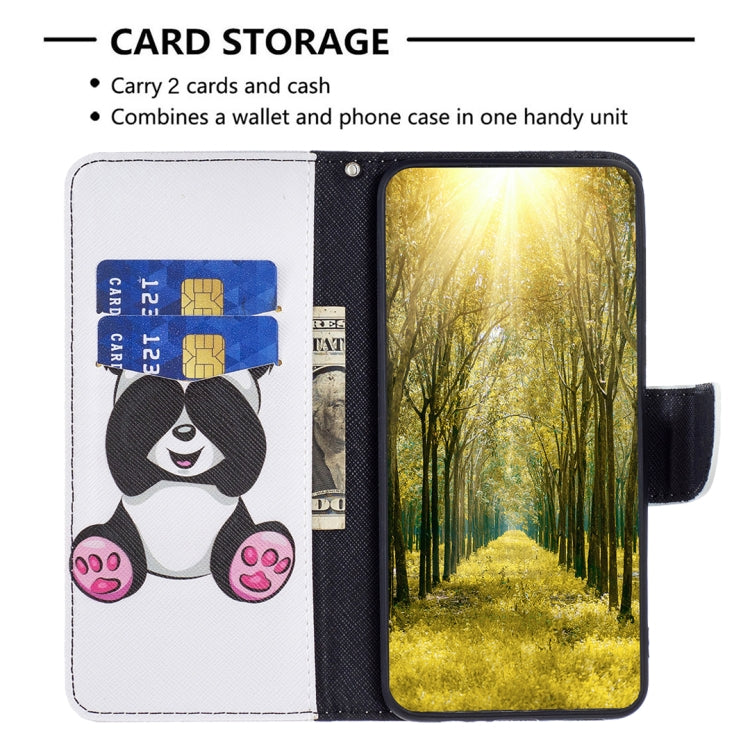 For Samsung Galaxy S25+ 5G Colored Drawing Pattern Leather Phone Case(Panda) - free shipping - PMC Jewellery - Order now!