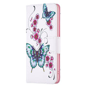 For Samsung Galaxy S25+ 5G Colored Drawing Pattern Leather Phone Case(Flowers Butterfly)
