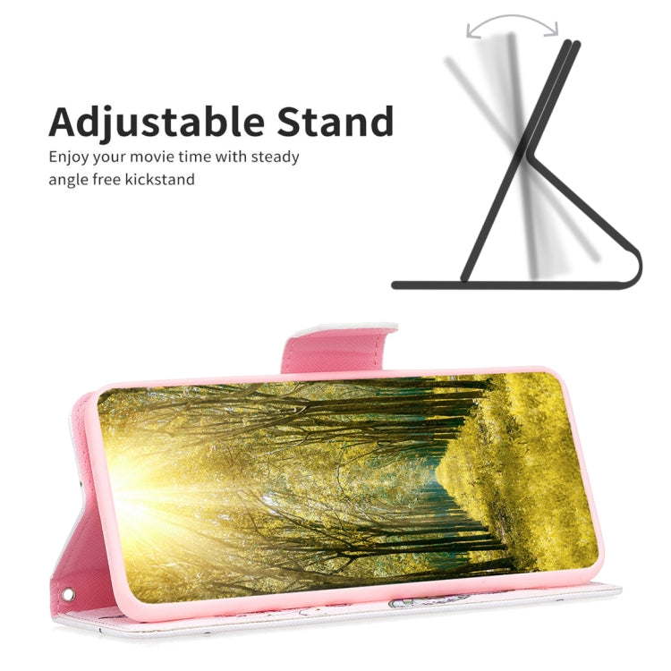 For Samsung Galaxy S25+ 5G Colored Drawing Pattern Leather Phone Case(Flowers Butterfly)