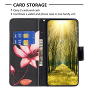 For Samsung Galaxy S25 5G Colored Drawing Pattern Leather Phone Case(Lotus)
