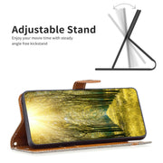 For Samsung Galaxy S25 5G Color Block Denim Texture Leather Phone Case(Grey)
