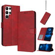 For Samsung Galaxy S25 Ultra 5G Solid Calf Texture Flip Leather Phone Case(Red) - Galaxy S25 Ultra 5G Cases by PMC TechLife | Online Shopping South Africa | PMC TechLife | Buy Now Pay Later Mobicred