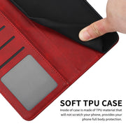For Samsung Galaxy S25 Ultra 5G Solid Calf Texture Flip Leather Phone Case(Red)