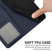 For Samsung Galaxy S25 / S24 5G Solid Calf Texture Flip Leather Phone Case(Dark Blue)