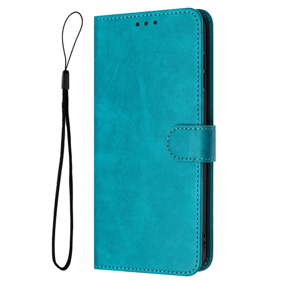 For Samsung Galaxy S25+ / S24+ 5G Solid Calf Texture Flip Leather Phone Case(Green)