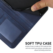 For Samsung Galaxy S25+ / S24+ 5G Stitching Calf Texture Buckle Leather Phone Case(Blue)