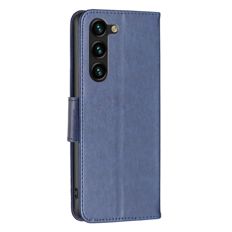 For Samsung Galaxy S25+ 5G Embossing Two Butterflies Pattern Leather Phone Case(Blue) - Galaxy S25+ 5G Cases by PMC Jewellery | Online Shopping South Africa | PMC Jewellery | Buy Now Pay Later Mobicred