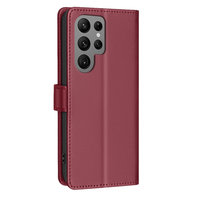 For Samsung Galaxy S25 Ultra 5G Litchi Texture RFID Anti-theft Leather Phone Case(Red) - Galaxy S25 Ultra 5G Cases by PMC Jewellery | Online Shopping South Africa | PMC Jewellery | Buy Now Pay Later Mobicred