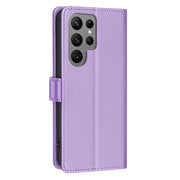 For Samsung Galaxy S25 Ultra 5G Litchi Texture RFID Anti-theft Leather Phone Case(Purple)