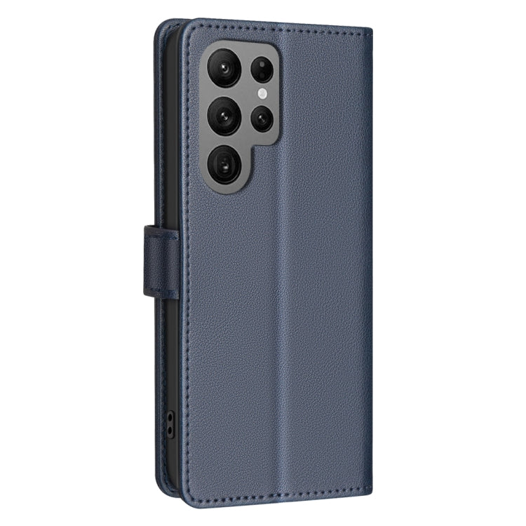 For Samsung Galaxy S25 Ultra 5G Litchi Texture RFID Anti-theft Leather Phone Case(Blue) - Galaxy S25 Ultra 5G Cases by PMC Jewellery | Online Shopping South Africa | PMC Jewellery | Buy Now Pay Later Mobicred