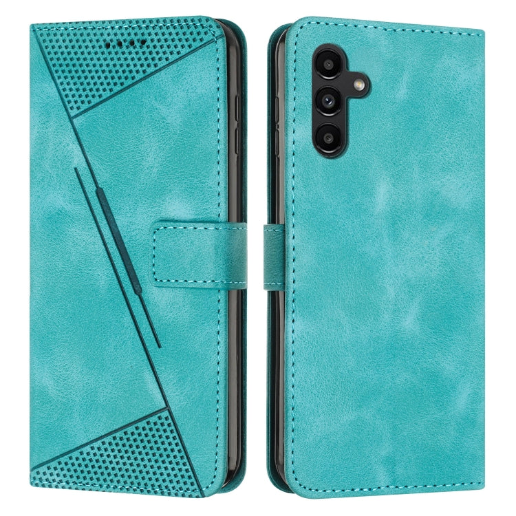 For Samsung Galaxy S25 / S24 5G Dream Triangle Leather Phone Case with Lanyard(Green) - free shipping - PMC Jewellery - Order now!