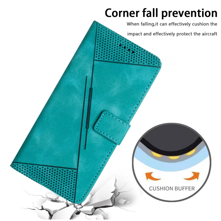 For Samsung Galaxy S25 / S24 5G Dream Triangle Leather Phone Case with Lanyard(Green) - free shipping - PMC Jewellery - Order now!