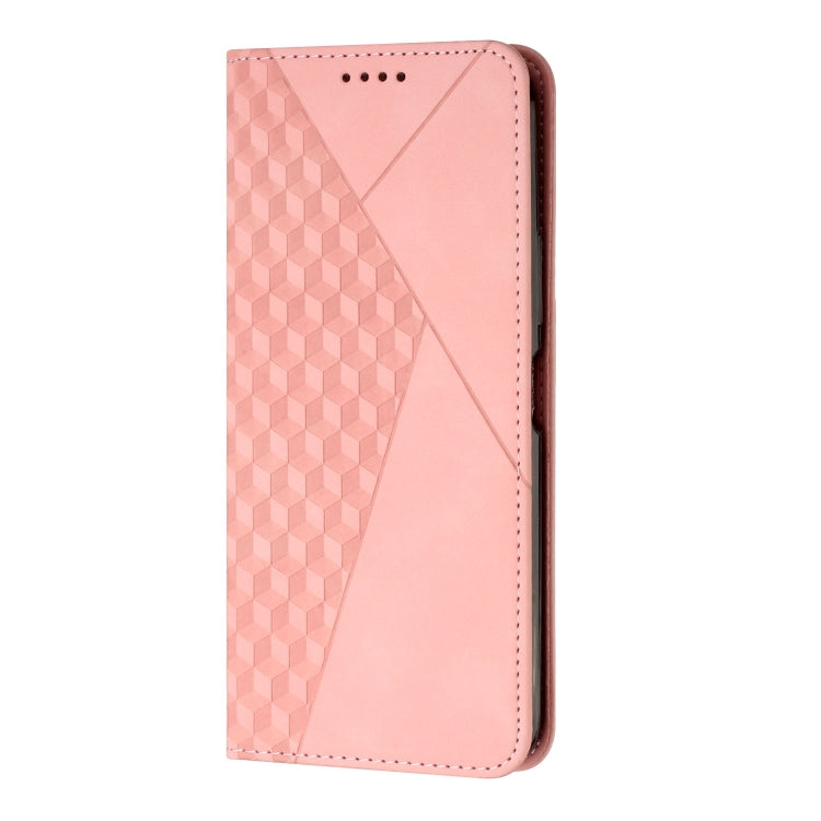 For Samsung Galaxy S25 Ultra 5G Diamond Splicing Skin Feel Magnetic Leather Phone Case(Rose Gold) - Galaxy S25 Ultra 5G Cases by PMC TechLife | Online Shopping South Africa | PMC TechLife | Buy Now Pay Later Mobicred