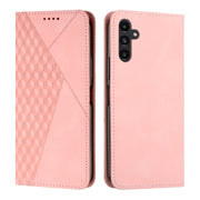 For Samsung Galaxy S25+ / S24+ 5G Diamond Splicing Skin Feel Magnetic Leather Phone Case(Rose Gold)