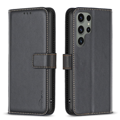 For Samsung Galaxy S25 Ultra 5G Magnetic Buckle Leather Phone Case(Black) - free shipping - PMC Jewellery - Order now!