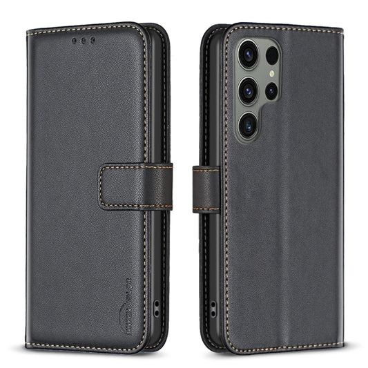 For Samsung Galaxy S25 Ultra 5G Magnetic Buckle Leather Phone Case(Black) - free shipping - PMC Jewellery - Order now!