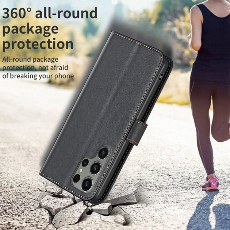 For Samsung Galaxy S25 Ultra 5G Magnetic Buckle Leather Phone Case(Black) - free shipping - PMC Jewellery - Order now!