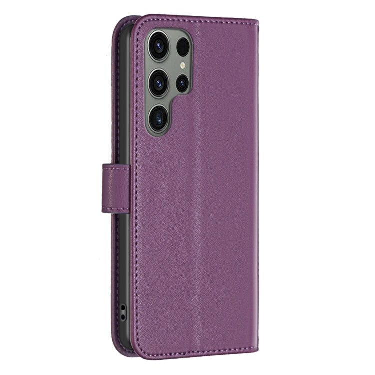 For Samsung Galaxy S25 Ultra 5G Magnetic Buckle Leather Phone Case(Purple) - Galaxy S25 Ultra 5G Cases by PMC Jewellery | Online Shopping South Africa | PMC Jewellery | Buy Now Pay Later Mobicred
