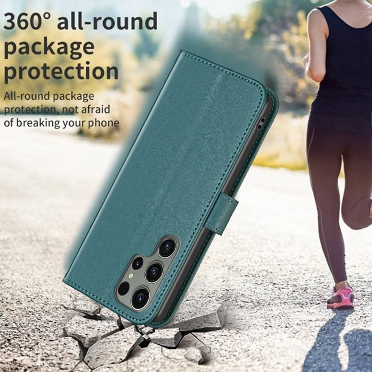 For Samsung Galaxy S25 Ultra 5G Magnetic Buckle Leather Phone Case(Green) - Galaxy S25 Ultra 5G Cases by PMC Jewellery | Online Shopping South Africa | PMC Jewellery | Buy Now Pay Later Mobicred