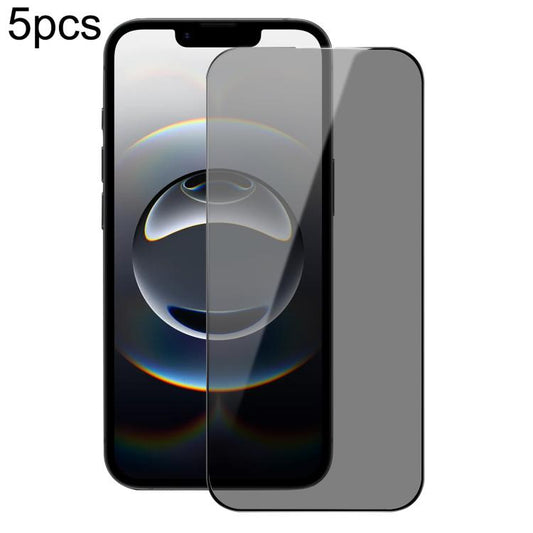 For iPhone 16e 5pcs DUX DUCIS 0.33mm 9H High Aluminum Anti-spy HD Tempered Glass Film - free shipping - PMC Jewellery - Order now!