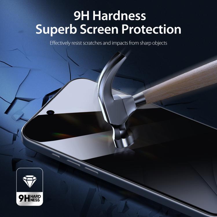 For iPhone 16e 5pcs DUX DUCIS 0.33mm 9H High Aluminum Anti-spy HD Tempered Glass Film - free shipping - PMC Jewellery - Order now!