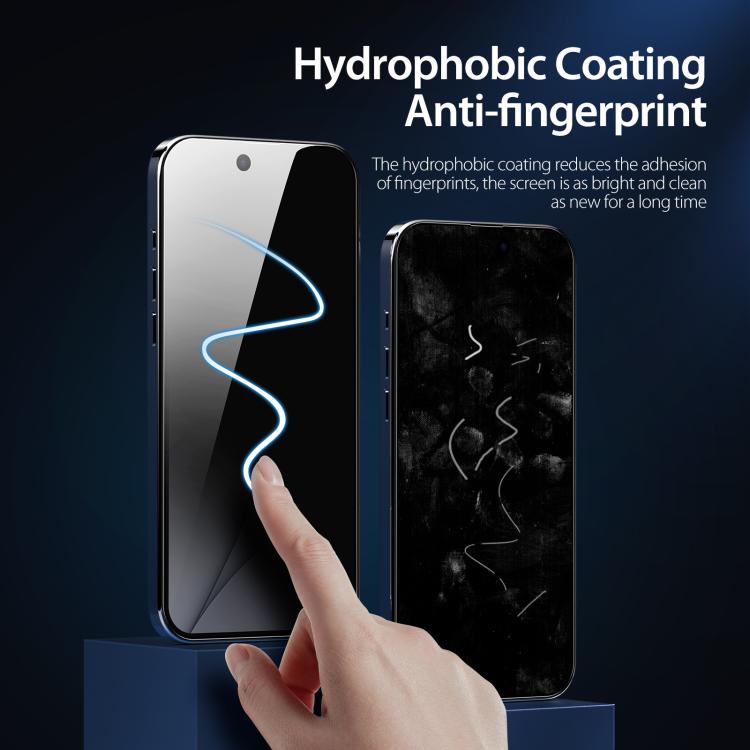 For iPhone 16e 5pcs DUX DUCIS 0.33mm 9H High Aluminum Anti-spy HD Tempered Glass Film - free shipping - PMC Jewellery - Order now!