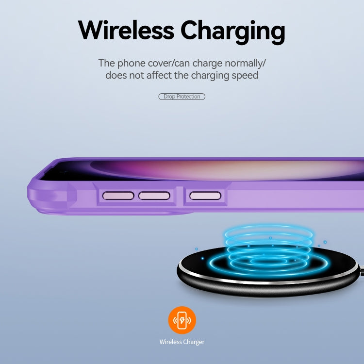 For Samsung Galaxy S25 5G TPU + PC Lens Protection Phone Case(Purple)