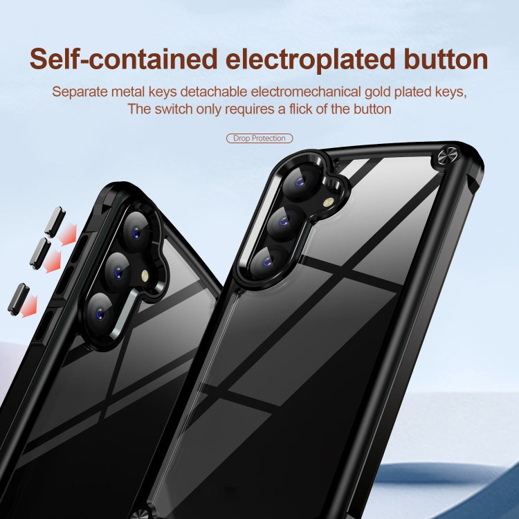 For Samsung Galaxy S25+ 5G TPU + PC Lens Protection Phone Case(Black)