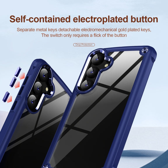 For Samsung Galaxy S25+ 5G TPU + PC Lens Protection Phone Case(Blue)