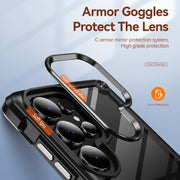 For Samsung Galaxy S25 Ultra 5G TPU + PC Lens Protection Phone Case(Black)
