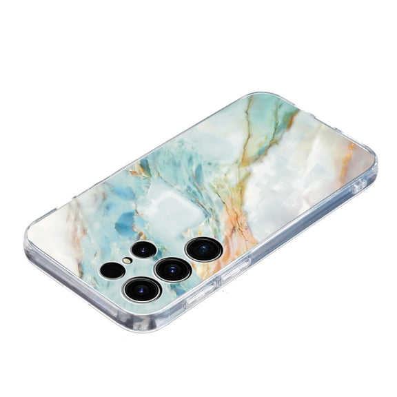 For Samsung Galaxy S25 Ultra 5G Colorful Painting Pattern TPU Phone Case(Marble)