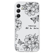 For Samsung Galaxy S25 FE 5G Colorful Painting Pattern TPU Phone Case(Butterfly Flower)