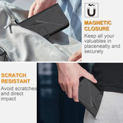 For Huawei Pura 70 Triangle Pattern Buckle Clasp Leather Phone Case(Black)