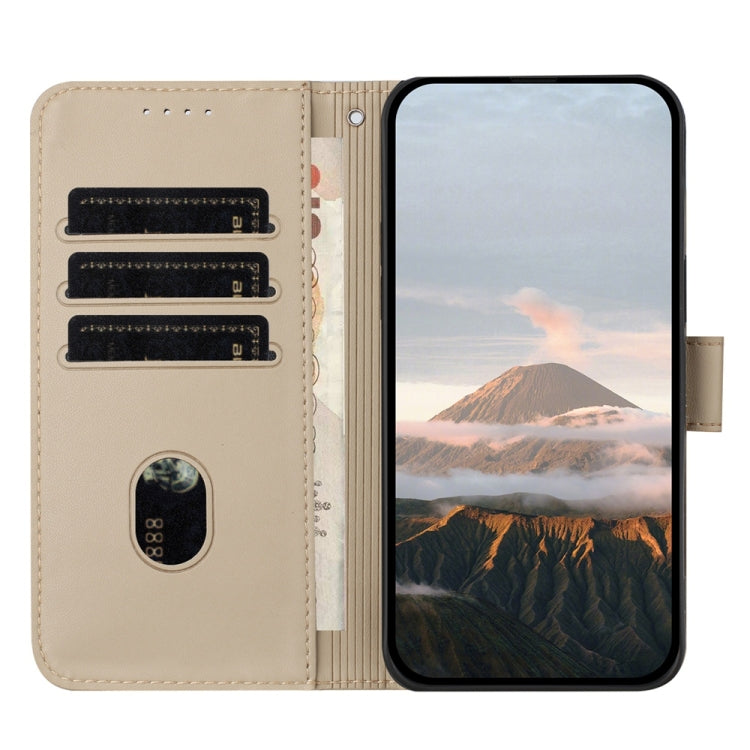 For Huawei Pura 70 Pro / Pura 70 Ultra Triangle Pattern Buckle Clasp Leather Phone Case(Gold)