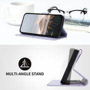 For Huawei Pura 70 Pro / Pura 70 Ultra Triangle Pattern Buckle Clasp Leather Phone Case(Light Purple)