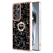 For Samsung Galaxy S25 Ultra 5G Electroplating Dual-side IMD Phone Case with Ring Holder(Equation)