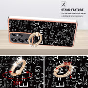 For Samsung Galaxy S25 Ultra 5G Electroplating Dual-side IMD Phone Case with Ring Holder(Equation)