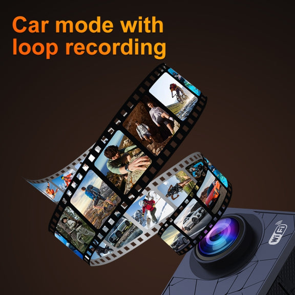 I5-361 2.0 inch IPS HD Screen Wide Angle 4K WiFi Action Camera, Style:without Remote Control