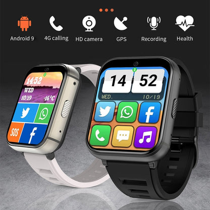 UNIWA DM66 4G Calling Smart Watch, 2GB+16GB, 1.99 inch IPS Screen Android 9.0 Support WiFi GPS(Silver) - free shipping - PMC Jewellery - Order now!