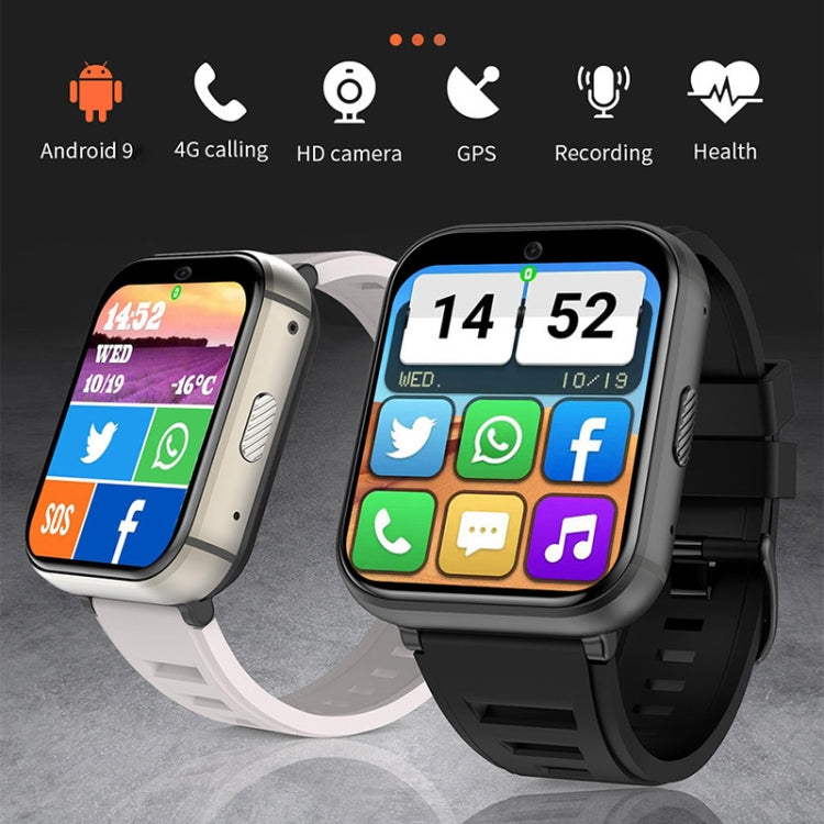 UNIWA DM66 4G Calling Smart Watch, 4GB+64GB, 1.99 inch IPS Screen Android 9.0 Support WiFi GPS(Black) - free shipping - PMC TechLife - Order now!