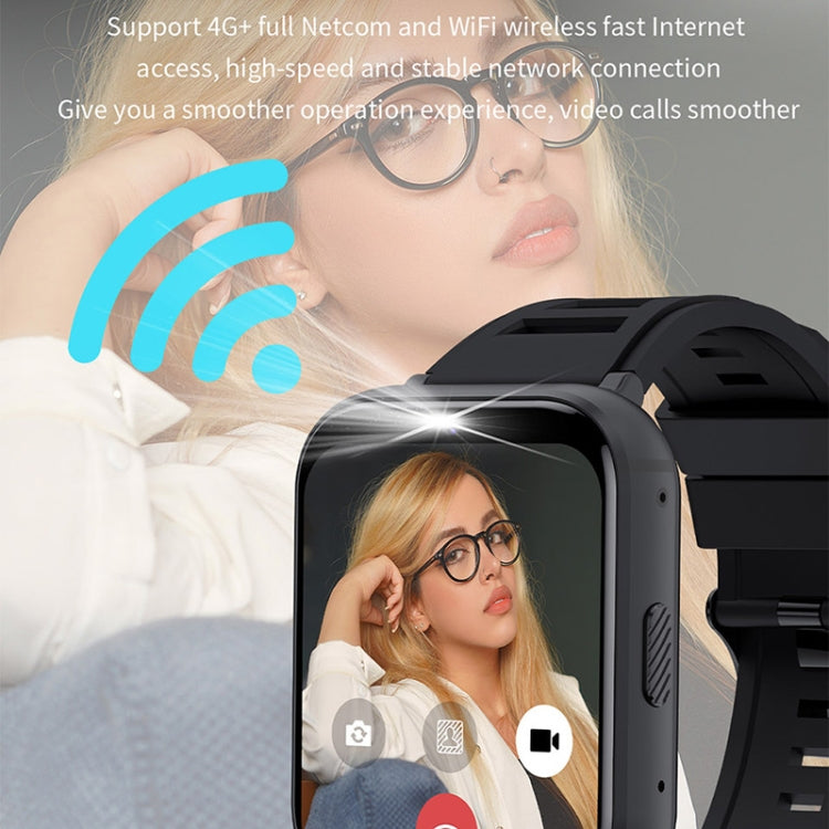 UNIWA DM66 4G Calling Smart Watch, 4GB+64GB, 1.99 inch IPS Screen Android 9.0 Support WiFi GPS(Black) - free shipping - PMC TechLife - Order now!