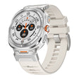 For Samsung Galaxy Watch Ultra 47mm Steel Buckle Fluororubber Watch Band(Silver Starlight) - free shipping - PMC TechLife - Order now!
