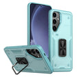 For Samsung Galaxy S25+ 5G Ring Holder PC Hybrid TPU Phone Case(Blue) - Galaxy S25+ 5G Cases by PMC Jewellery | Online Shopping South Africa | PMC Jewellery | Buy Now Pay Later Mobicred