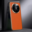 For Honor Magic7 Genuine Leather PC Phone Case(Orange) - Honor Cases by PMC TechLife | Online Shopping South Africa | PMC TechLife | Buy Now Pay Later Mobicred