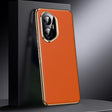 For Honor 300 Genuine Leather PC Phone Case(Orange) - Honor Cases by PMC TechLife | Online Shopping South Africa | PMC TechLife | Buy Now Pay Later Mobicred