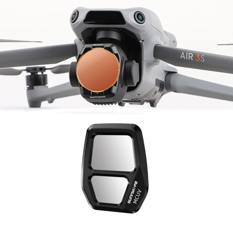 For DJI Air 3S Sunnylife Camera Lens Filter, Filter:MCUV - free shipping - PMC Jewellery - Order now!