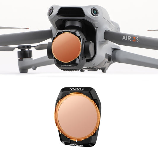 For DJI Air 3S Sunnylife Camera Lens Filter, Filter:ND8PL - free shipping - PMC Jewellery - Order now!