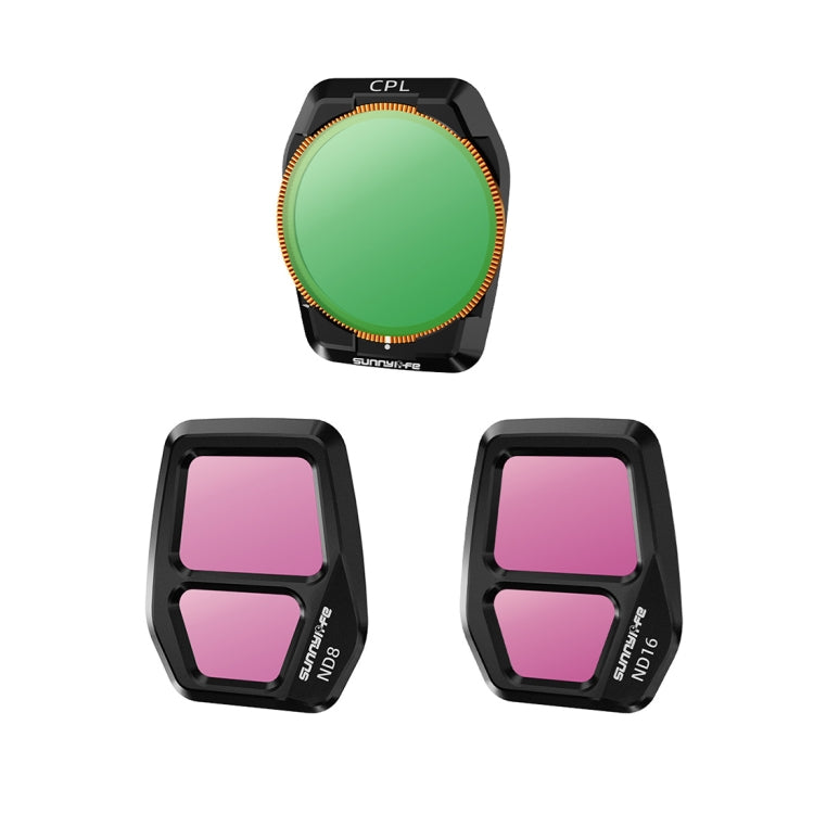 For DJI Air 3S Sunnylife Camera Lens Filter, Filter:3 in 1 CPL ND8 ND16 - free shipping - PMC Jewellery - Order now!
