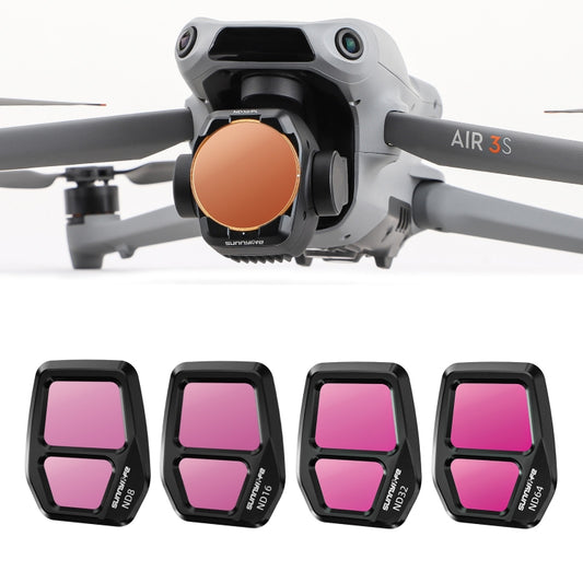 For DJI Air 3S Sunnylife Camera Lens Filter, Filter:4 in 1 ND8-64 - free shipping - PMC Jewellery - Order now!